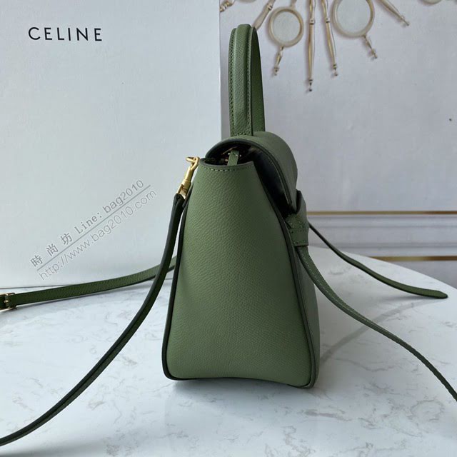 Celine女包 賽琳經典款中號女包 Celine belt bag 掌紋牛皮鯰魚包 189153  slyd2188